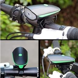 Đèn xe đạp thể thao kèm còi điện sạc USB chống nước gắn ghi đông cao cấp 2