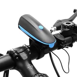 Đèn xe đạp thể thao kèm còi điện sạc USB chống nước gắn ghi đông cao cấp 7