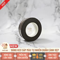 Cuộn băng keo sáp xanh nâu 1.2x30 làm hoa quấn cành trang trí handmade DIY - Hoa Sáp Nhà Bơ 4