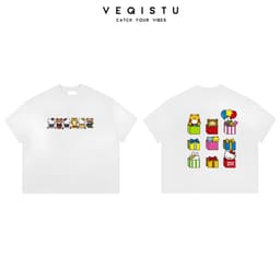 Áo Thun BOXY Local Brand VEQISTU "PUPPY", Áo Thun Boxy Form Rộng Unisex  250Gsm Cotton 9