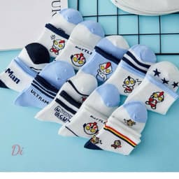 Set 5 đôi tất Hello Kitty màu hồng pastel cho bé chất len đanh mịn hàng quảng châu 8