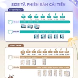 [KÈM QUÀ] COMBO 3 Bịch Gooby Extra/Premium thấm hút tốt, đủ size NB/S/M/L/XL/XXL/XXXL/XXXXL 2