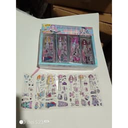 Hộp 40 quyển sổ dán sticker 3D kèm nhíp 4