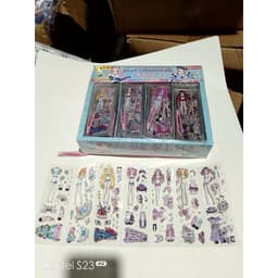 Hộp 40 quyển sổ dán sticker 3D kèm nhíp 6