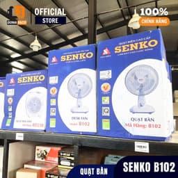 | Hỏa Tốc | Quạt bàn mini Senko B102, B202, quạt nhỏ để bàn học và bàn làm việc 28w 2 cấp gió 7