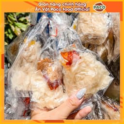 [COMBO HỜI] xâu 10 bịch bánh tráng sate vò xâu sate muối hột tuổi thơ Paco Food 2