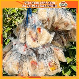 [COMBO HỜI] xâu 10 bịch bánh tráng sate vò xâu sate muối hột tuổi thơ Paco Food 1