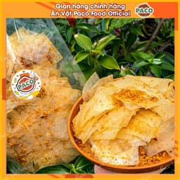 [HƯƠNG VỊ MỚI] bánh tráng lá dẻo tỏi phi thơm lừng HƯƠNG VỊ ĐỘC QUYỀN PACO FOOD vị ăn cực dính không ngán ăn vặt xu hướn 1