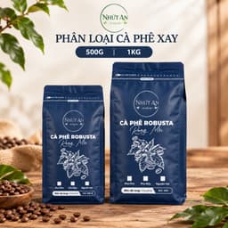 Cà Phê Xay Robusta Đặc Sản Đắk Lắk - Cà Phê Pha Phin, Pha Máy Đậm Đà, Hương Thơm Tự Nhiên 500g/1kg - Nhứt An 5