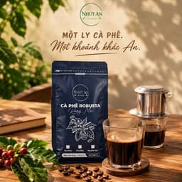 Cà Phê Xay Robusta Đặc Sản Đắk Lắk - Cà Phê Pha Phin, Pha Máy Đậm Đà, Hương Thơm Tự Nhiên 500g/1kg - Nhứt An 2