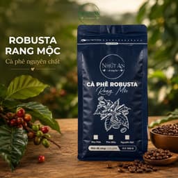 Cà Phê Xay Robusta Đặc Sản Đắk Lắk - Cà Phê Pha Phin, Pha Máy Đậm Đà, Hương Thơm Tự Nhiên 500g/1kg - Nhứt An 7