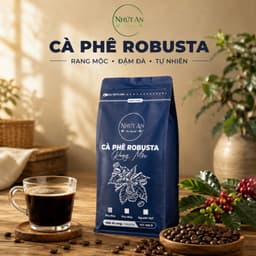 Cà Phê Hạt Robusta Đặc Sản Đắk Lắk - Hạt Cà Phê Đặc Sản Pha Phin, Pha Máy, Hương Thơm Tự Nhiên, Vị Đậm Đà  - Nhứt An 6