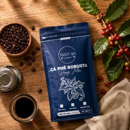 Cà Phê Hạt Robusta Đặc Sản Đắk Lắk - Hạt Cà Phê Đặc Sản Pha Phin, Pha Máy, Hương Thơm Tự Nhiên, Vị Đậm Đà  - Nhứt An 8
