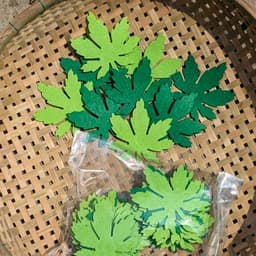 LÁ DẠ NỈ LÁ PHONG – LÁ HOA HỒNG 7–8CM – 50/30/20 LÁ PHỤ KIỆN HANDMADE – TRANG TRÍ – SCRAPBOOK – DIY, STEM 🍁🌹 6