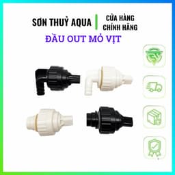 Mỏ vịt đầu out hồ lọc vách | Đầu xả hồ lọc vách 360 độ 2