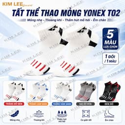 Tất Yonex thêu loại 1 đủ màu sắc - Chống mùi , mềm mại , thấm hút mồ hôi cực tốt 4