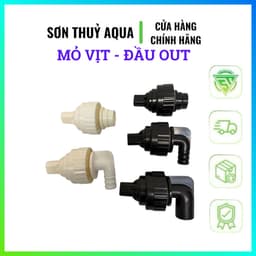 Mỏ vịt đầu out hồ lọc vách | Đầu xả hồ lọc vách 360 độ 1