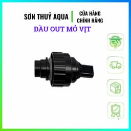 Mỏ vịt đầu out hồ lọc vách | Đầu xả hồ lọc vách 360 độ 4