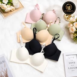 (Được chọn màu)áo su đúc nâng 5 phân, áo lót mặc áo dài, áo ngực mặc áo dài, áo su nâng dày không gọng 3
