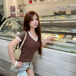 [Có Bigsize 45-85kg] Áo Thun Cổ Tim Tay Ngắn Cổ V Viền Ôm Đẹp Áo Phong Trơn Xinh Áo Thun Nữ MS166 3