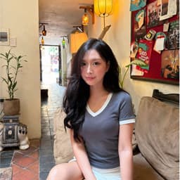 [Có Bigsize 45-85kg] Áo Thun Cổ Tim Tay Ngắn Cổ V Viền Ôm Đẹp Áo Phong Trơn Xinh Áo Thun Nữ MS166 2
