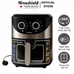 Nồi Chiên Không Dầu KB5005M Nineshield 12L Sử Dụng Công Nghệ Rapid Air - Bảo Hành 12 Tháng 2