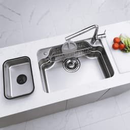 Chậu Rửa Bát NOBINOX ARVO B370 Inox 304 Dày 1.2mm 700x480mm Vân Siêu Mịn Chống Xước Lòng Sâu 225mm Đủ Phụ Kiện 4