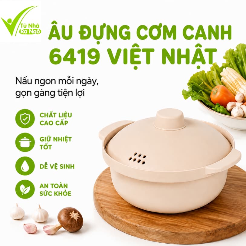 Âu Đựng Thực Phẩm Kiểu Nhật Có Nắp Chống Bụi Chịu Nhiệt Tốt Phù Hợp Gia Đình Văn Phòng GD367