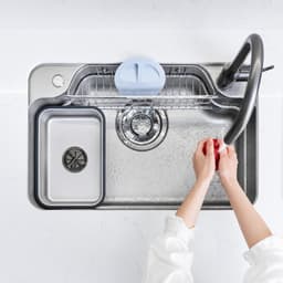 Chậu Rửa Bát NOBINOX ARVO B085 Inox 304 Dày 1.2mm 850x500mm Lòng Sâu 225mm Vân Siêu Mịn Chống Xước Đủ Phụ Kiện 3