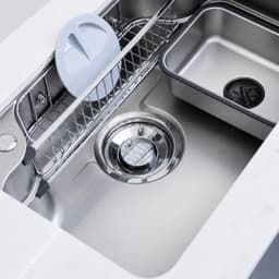 Chậu Rửa Bát NOBINOX ARVO B085 Inox 304 Dày 1.2mm 850x500mm Lòng Sâu 225mm Vân Siêu Mịn Chống Xước Đủ Phụ Kiện 6