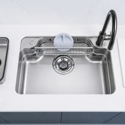 Chậu Rửa Bát NOBINOX ARVO B085 Inox 304 Dày 1.2mm 850x500mm Lòng Sâu 225mm Vân Siêu Mịn Chống Xước Đủ Phụ Kiện 2
