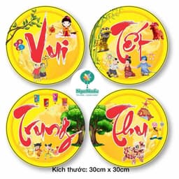 Sét trang trí Trung Thu,Mặt Trăng to,Mây ngũ sắc,thỏ hồng, quạt gấp sẵn,trường học,Lễ hội chợ,decor,siêu thị,lớp học 9