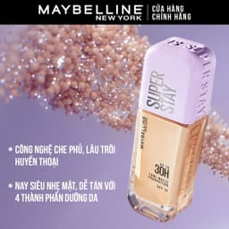 Kem nền bắt sáng Superstay Lumi Matte 30H che phủ siêu nhẹ mặt Maybelline New York 35ml.( mới) 5