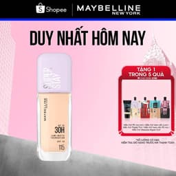 Kem nền bắt sáng Superstay Lumi Matte 30H che phủ siêu nhẹ mặt Maybelline New York 35ml.( mới) 2