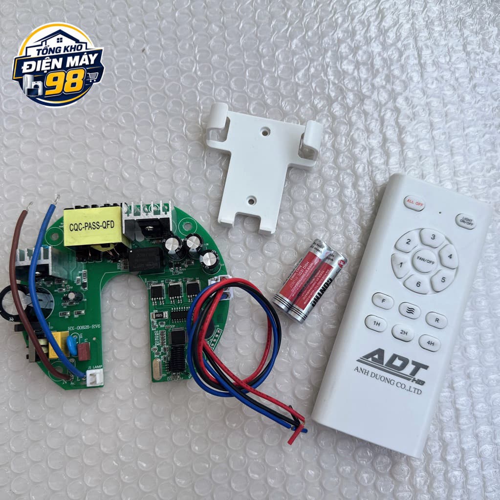 Bộ Điều Khiển + Mạch Quạt Trần ADT (Skywin) Động Cơ DC - Chính Hãng