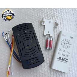Bộ Mạch Vuông & Điều Khiển Quạt Trần ADT Động Cơ DC Chính Hãng Ánh Dương (Đầy Đủ Phụ Kiện: Remote+Mạch Thu+Giá Treo+Pin) 1