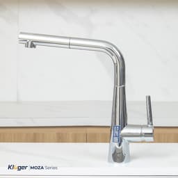 Vòi Rửa Bát Kluger KLF0013SC Dây Rút Nóng Lạnh Xoay 360° 2 Chế Độ Chrome Chính Hãng 3