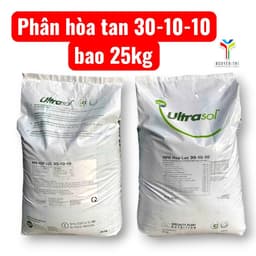 Phân Bón NPK 30-10-10 Hàn Quốc – Phân Tưới Tan Nhanh, Bung Đọt Mạnh, Xanh Lá Dày (Bao 25KG) 1