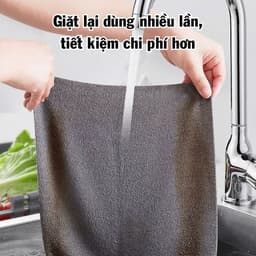 Cuộn Khăn Vải Lau Bếp Chống Dầu Mỡ Siêu Thấm Hút, Khăn Lau Bếp Đa Năng Tái Sử Dụng Nhiều Lần 4