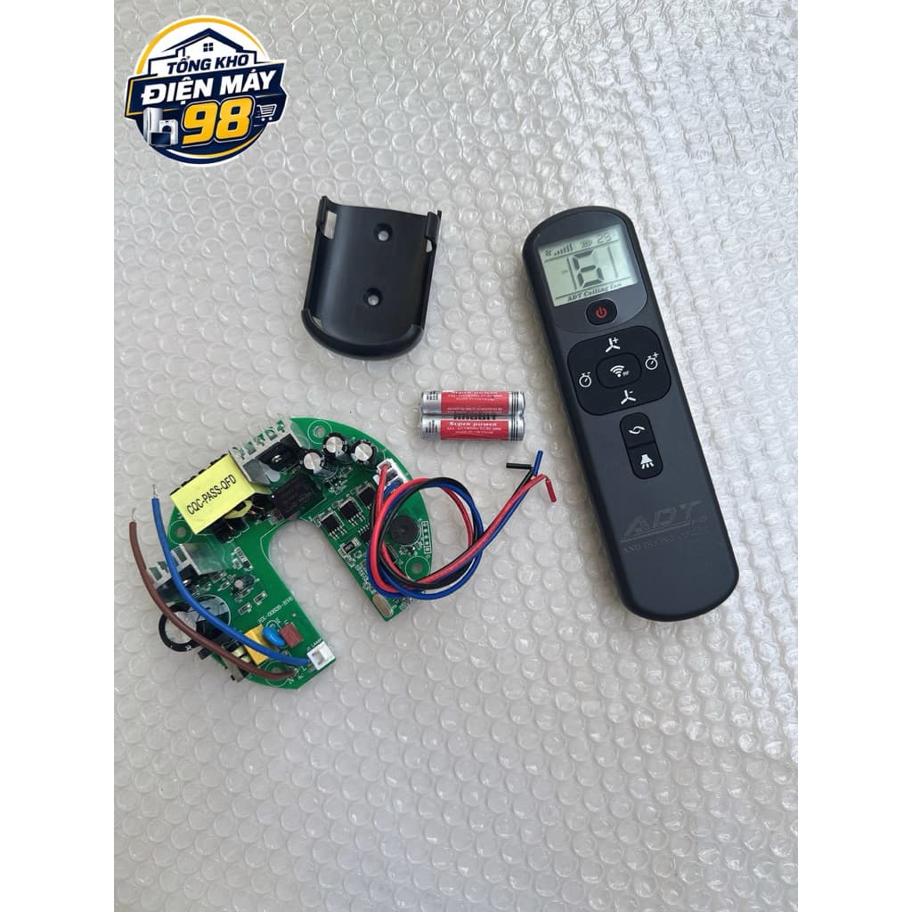 Combo Mạch Tròn Kèm Điều Khiển Cao Cấp Quạt Trần ADT Động Cơ DC - Chính Hãng