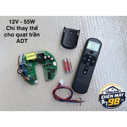 Combo Mạch Tròn Kèm Điều Khiển Cao Cấp Quạt Trần ADT Động Cơ DC - Chính Hãng 4