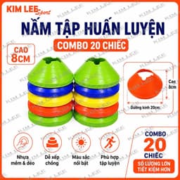 Combo 5, 10, 20 chiếc Nấm tập huấn luyện chiều cao 8cm (ko kèm móc treo) 4
