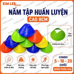 Combo 5, 10, 20 chiếc Nấm tập huấn luyện chiều cao 8cm (ko kèm móc treo) 1