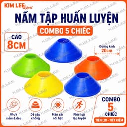 Combo 5, 10, 20 chiếc Nấm tập huấn luyện chiều cao 8cm (ko kèm móc treo) 2
