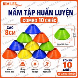 Combo 5, 10, 20 chiếc Nấm tập huấn luyện chiều cao 8cm (ko kèm móc treo) 3