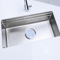 Chậu Rửa Bát 1 Hố NOBINOX LIRA NJ564D Inox 304 Dày 3.0+1.2mm 860x500mm Vân Linen Chống Xước Gờ Hạ Bậc Lòng Sâu 210mm 6