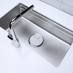 Chậu Rửa Bát 1 Hố NOBINOX LIRA NJ564D Inox 304 Dày 3.0+1.2mm 860x500mm Vân Linen Chống Xước Gờ Hạ Bậc Lòng Sâu 210mm 4