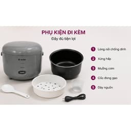 Nồi cơm điện cao cấp Aulux quai xách QX-12A2 6