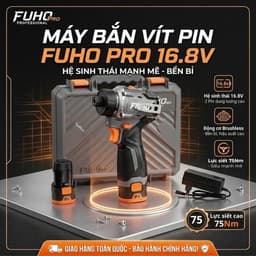 Máy Chuyên Vít Trượt Pin Fuho FH-VT75PRO, Lực Siết 75Nm, 24 Cấp Trượt, Gọn Nhẹ Tiện Lợi, Động Cơ Không Chổi Than 3
