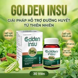 Golden Insu Hộp 30 Viên Chính Hãng Cao Cấp ✔️️️ Viên uống tiểu đường hạ an đường phòng chống biến chứng tiểu đường 1